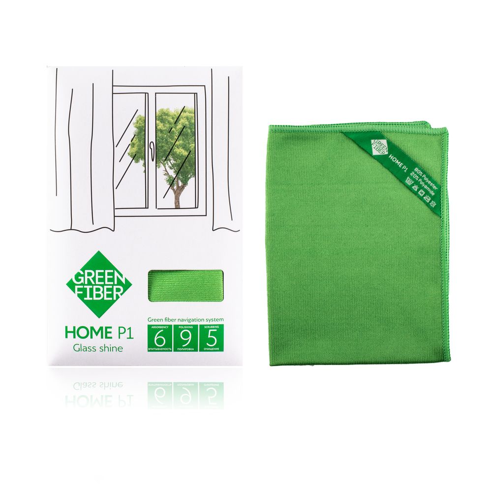 Файбер для стекла Green Fiber HOME P1, зеленый