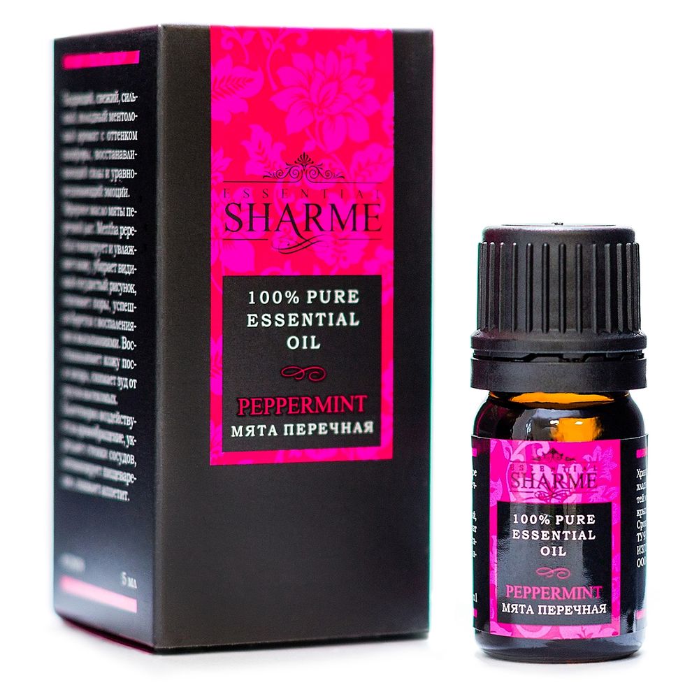Натуральное эфирное масло Sharme Essential «Перечная мята», 5 мл.