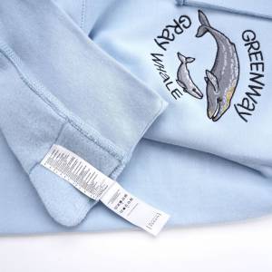 Изображение галереи: Толстовка с вышивкой «Greenway – Gray Whale» (S)