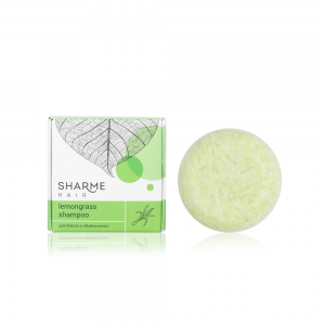 Натуральный твёрдый шампунь Sharme Hair Lemongrass с ароматом лемонграсса для тусклых волос, 50 г.
