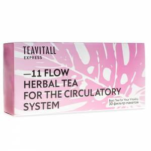 Чайный напиток для укрепления кровеносной системы TeaVitall Express Flow 11, 30 фильтр-пакетов
