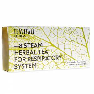 Изображение галереи: Чайный напиток для дыхательной системы TeaVitall Express Steam 8, 30 фильтр-пакетов