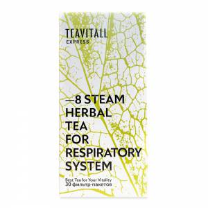 Изображение галереи: Чайный напиток для дыхательной системы TeaVitall Express Steam 8, 30 фильтр-пакетов
