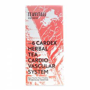 Изображение галереи: Чайный напиток для сердечно-сосудистой системы TeaVitall Express Cardex 6, 30 фильтр-пакетов