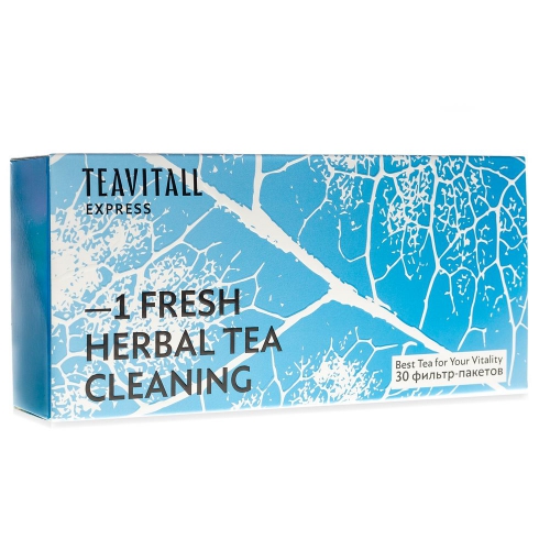 Чайный напиток для мягкого очищения организма TeaVitall Express Fresh 1, 30 фильтр-пакетов